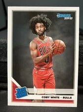 Coby White 2019 Panini Donruss Rated Rookie #206 Chicago Bulls Raw