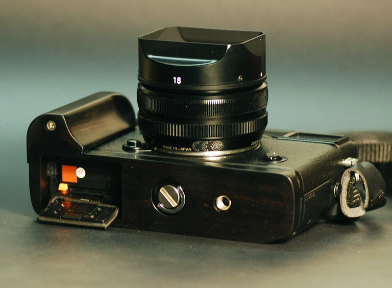 Handmade Wood Ebony L Hand Grip Holder for Fujifilm Fuji X-PRO2 Xpro2 Camera - image 3 of 4