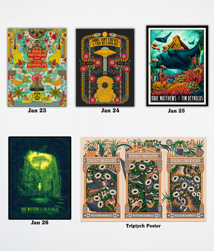 Dave Matthews and Tim Reynolds Riviera Moon Palace Jan 23-26 2025 Riviera Poster