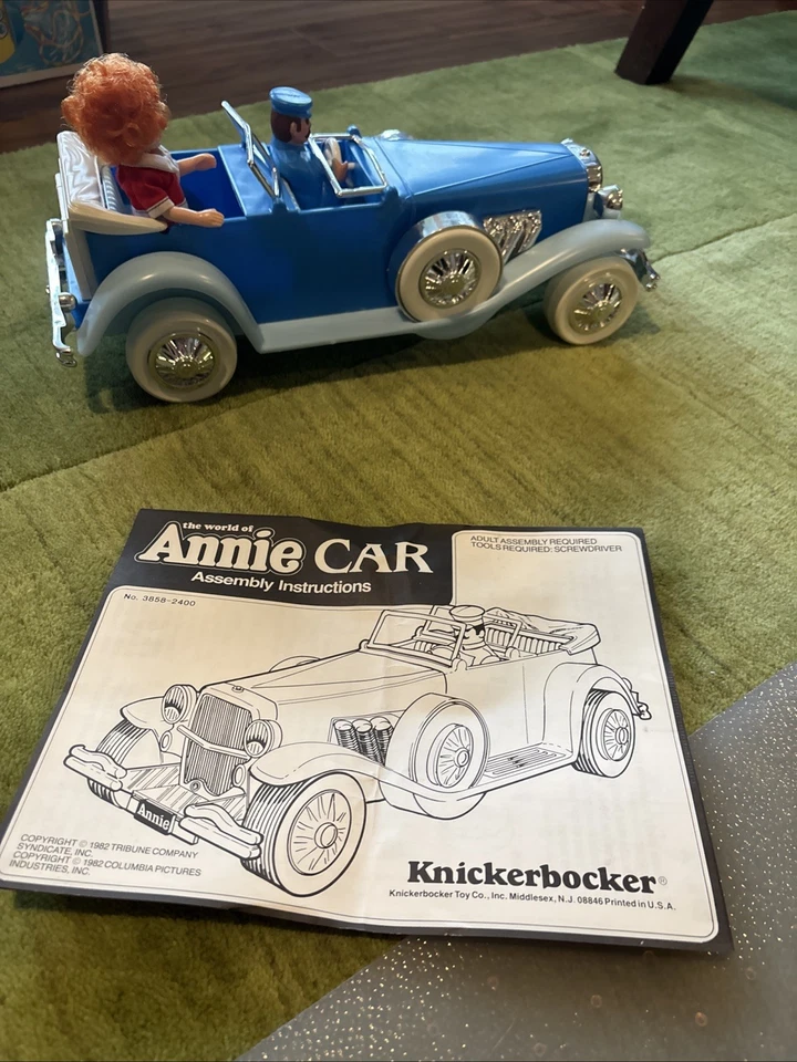 Little Orphan Annie 1982 limusina azul coche de juguete Knickerbocker Foto 4 de 4