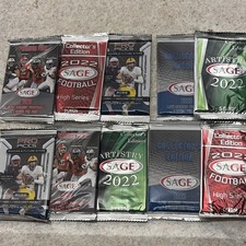 10 Unopened packs Of football Cards
