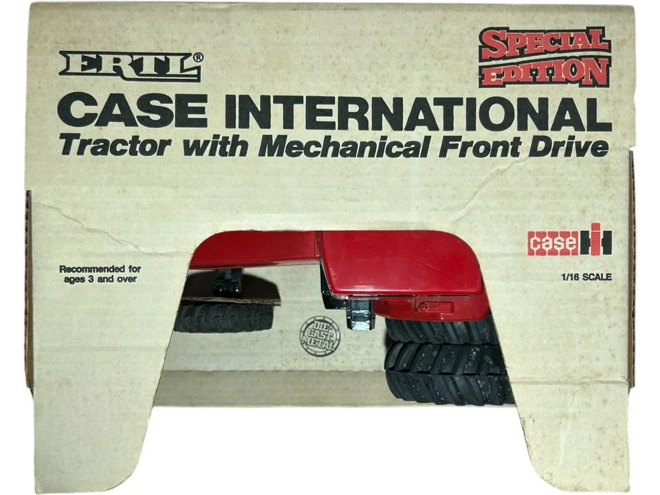 VTG ERTL Case International Tractor 7140 W/ Mechanical Front Drive 1987 1/16 NIB - Image 4 of 4