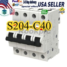 New In Box ABB S204-C40 Circuit Breaker 4P 40A