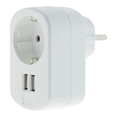USB Steckdose 2x USB Ladegerät Steckdosenadapter 3000mA Kopp (473104018)