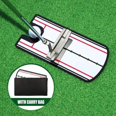 Golf Putting Mirror Training Alignment Aid Swing Trainer Eye Line Practice Tool