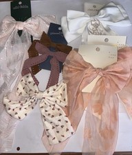 Hair Accessories Lot Of 7 Bows Variety Hair Mixed Styles New Unused