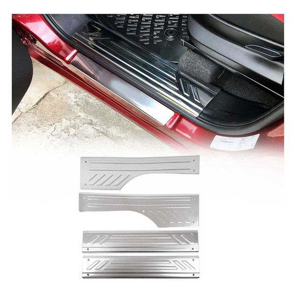 Einstiegsleisten TüRschutzleisten FüR Fiat Doblo 2010-2024 Edelstahl 4Tlg-image