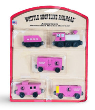 Whittle Shortline Railroad Rare Pink WSRR 2006 Wooden Rail 5-Piece Set - Sealed