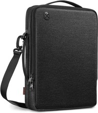 Laptop Shoulder Bag, 13" MacBook Tablets, Pockets, Black