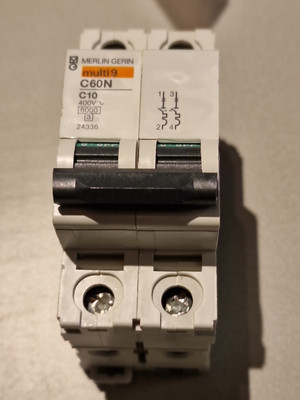 Merlin Gerin 24254 Multi9 C60N Circuit Breaker C10#3