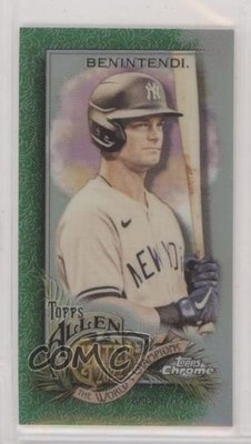 2022 Allen & Ginter Chrome Mini Green Refractor 35/99 Andrew Benintendi 00li