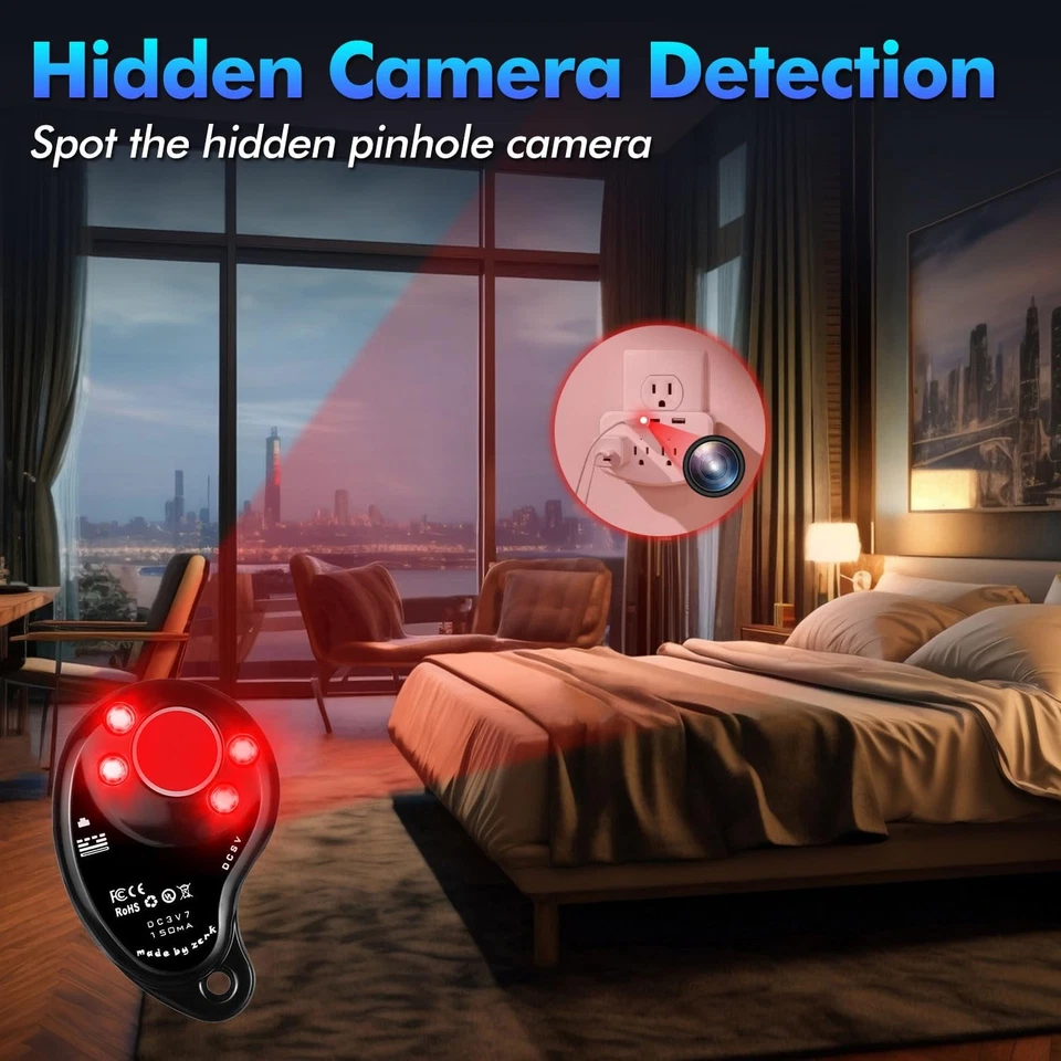 M8000 Hidden Camera Detector, Camera Finder,Bug Detector, Magnetic Tracker De... - Image 3 of 4
