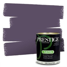 PRESTIGE Exterior Paint And Primer In One, Plum Perfection, Satin, 1 Gallon