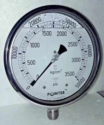 #ad High Pressure Gauge Dual Scale Pointer 0 50000 PSI 0 3500 KG 6quot;150MM Dial $155.99