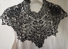 Black And Cream Lace Top Dress Size 2X Ruffle Waist