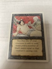 MTG Sacrifice Revised Edition Miscut