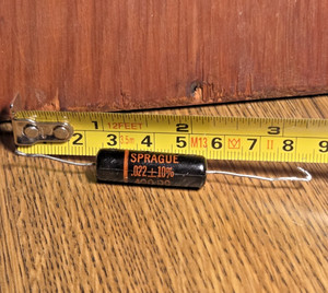 Sprague Black Beauty Capacitor .022 uf 400v Guitar Tone Cap Test .029 160P