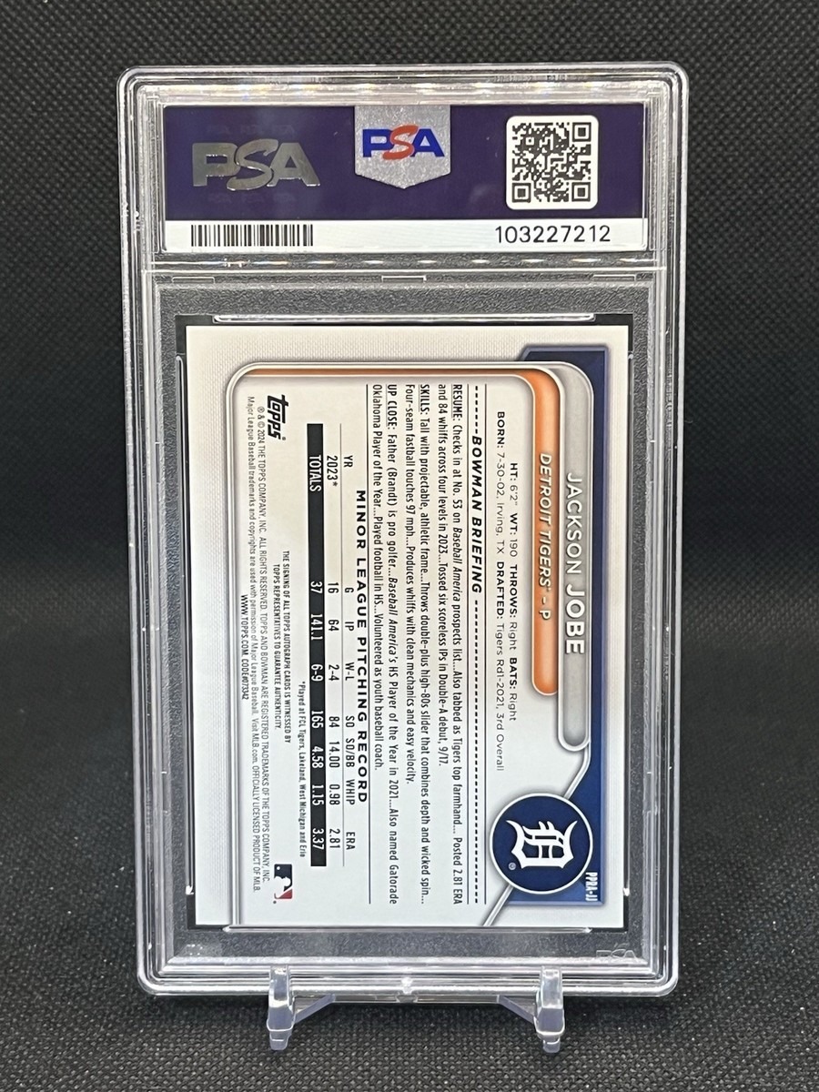 2024 Bowman - Paper Prospect Retail Autographs Jackson Jobe #PPRA