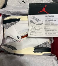 Jordan 3 white cement reimagined size 13 men ...