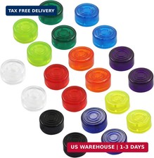 Guitar Pedal Footswitch Toppers Protection Caps Colorful 20 Pack