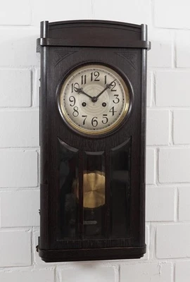 Lenzkirch Eiche Regulator Halbstundenschlag auf Klangfeder 1.705971 um 1930 - Bild 1 von 4