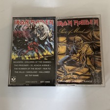 Iron Maiden Cassette Tape Lot Of Two