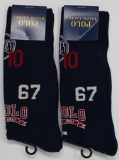 2 Pair Polo Ralph Lauren Dress Socks Polo 67 Trouser Spell Out Socks 10-13