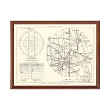 Old Map of Selfridge Air Fore Base Vicinity, MI 1952 - Vinta