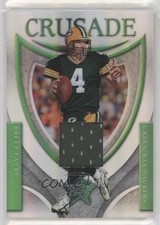 2007 Leaf Rookies & Stars Crusade Green Materials /250 Brett Favre #C-9 HOF 15dq