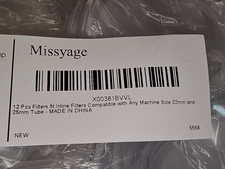 Missyage in-line Outlet Bacteria Filter for CPAP/BiPAP Machine 25mm /22 mm Size