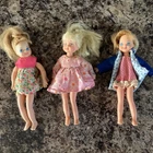 3 Mattel Tutti Dolls In Clothes, 1965, As Is, Blonde Hair