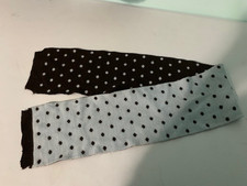 toddler scarf polka dot brown and baby blue