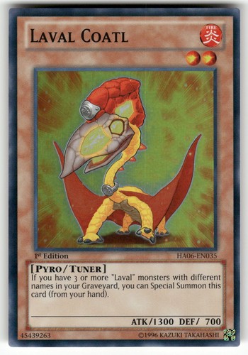 Laval Coatl Hidden Arsenal 6: Omega Xyz Super Rare Yugioh Lightly played - Picture 1 of 2