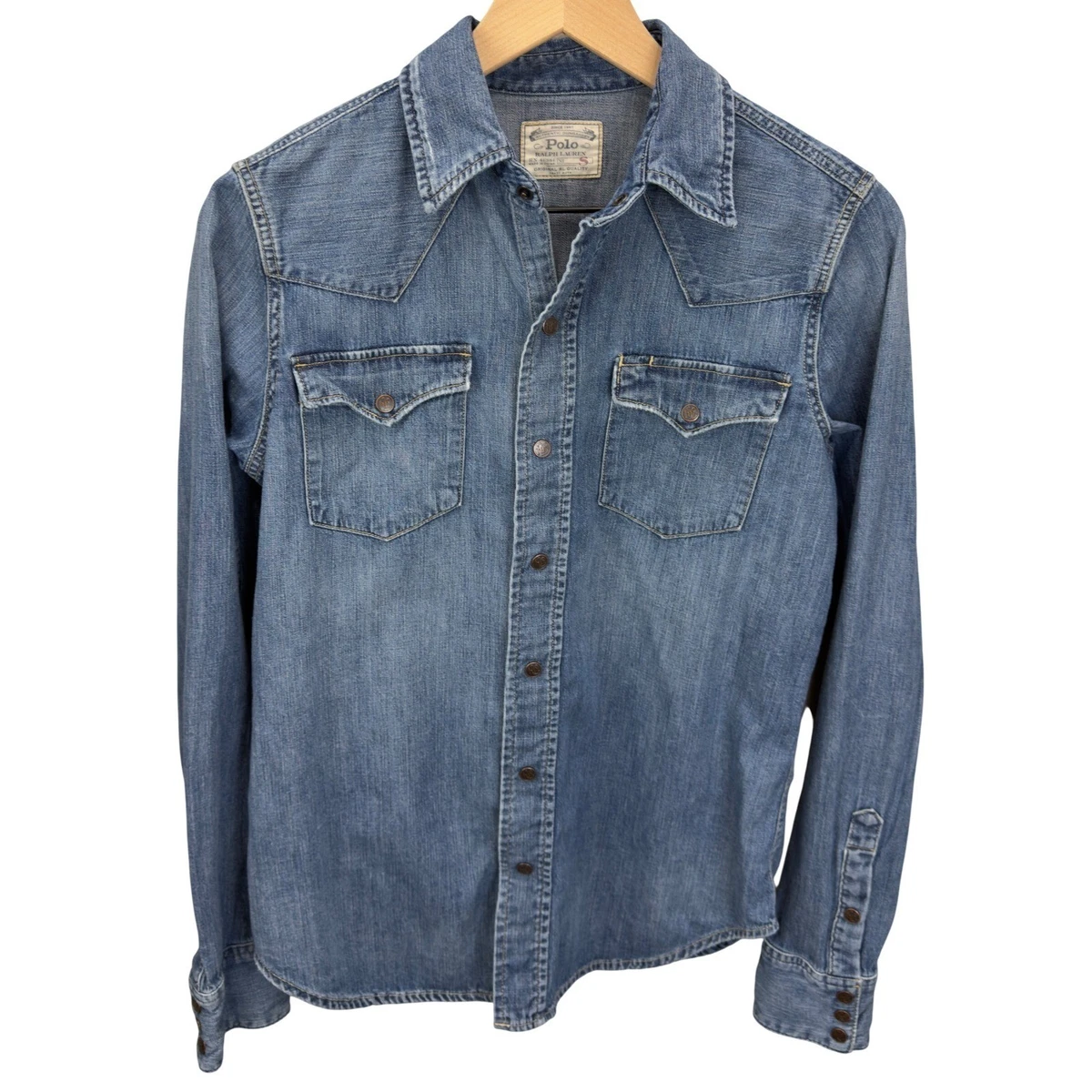 POLO Ralph Lauren RELAXED FIT デニム シャツ Polo Ralph Lauren denim shirt women's blue color relaxed 211940722
