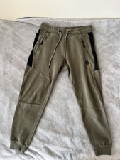 Young LA Joggers Sweatpants Womens L Olive Green Stretch Knit Tapered