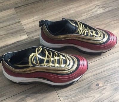 Size 7.5 - Nike Air Max 97 Gold Sequin W
