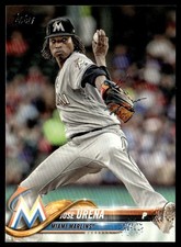 2018 Topps Jose Urena Miami Marlins #647