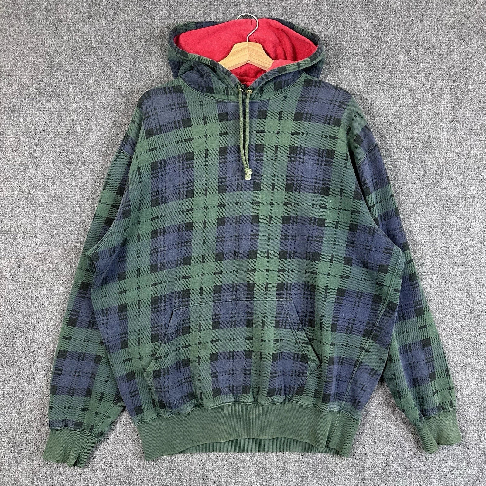 Vintage 90s Polo Ralph Lauren Thermal Lined Hoodie Green Plaid Large Rare Kanye
Opens in a new windo