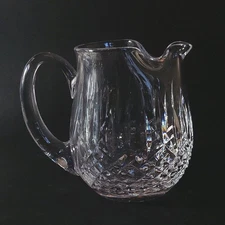WATERFORD LISMORE ICE LIP PITCHER, Cut Lead Crystal, 6", 40 oz, Made In Ireland