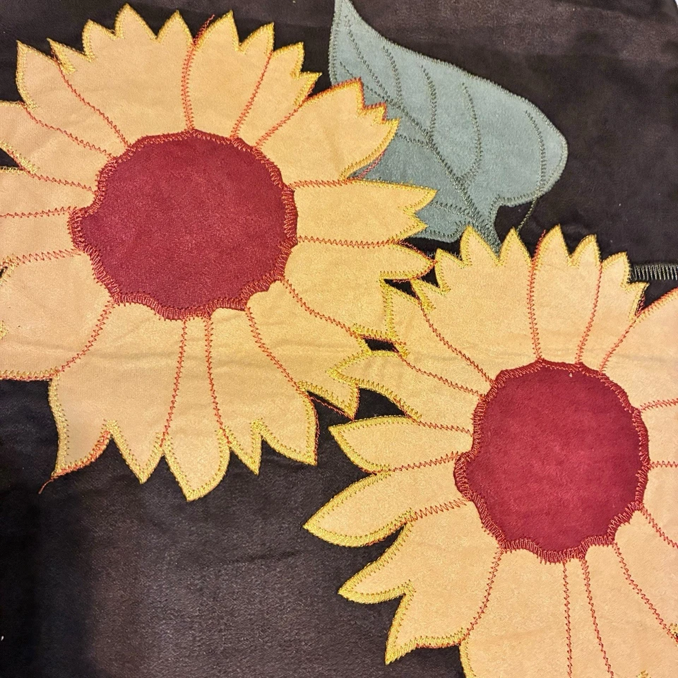 Fall Sunflower Table Runner Sonoma 13” X 64” Faux Suede Autumn Table Decor - Image 4 of 4