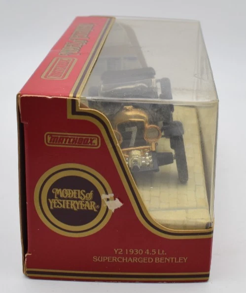 Matchbox MoY Yesteryear Y2 1930 4 1/2 litres Bentley bleu. 1:40. Box N. Macau - Photo 2/3