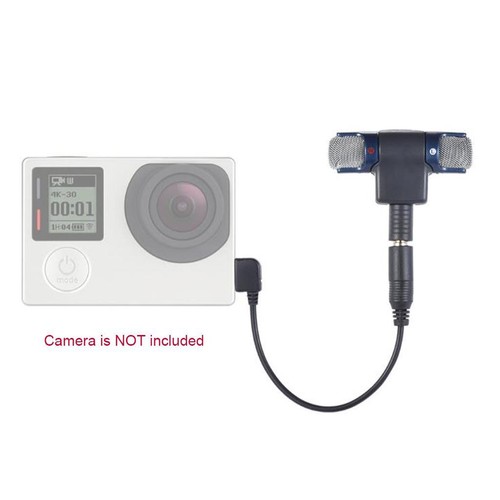 3.5mm External Stereo Mic Microphone + 3.5mm Female to Mini USB Male Adapter - Picture 3 of 6