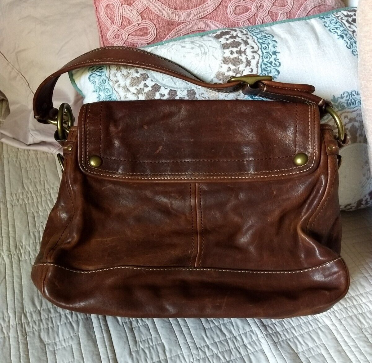 Coach Legacy Vtg Ali Whiskey Leather Flap Shoulder Bag Purse Coach Legacy Vtg Ali Whiskey Leather Flap Shoulder Bag Purse