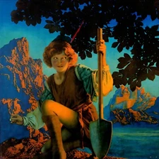 Maxfield Parrish: Jack and the Beanstalk 22x30 Archival Quality Fine Art Print