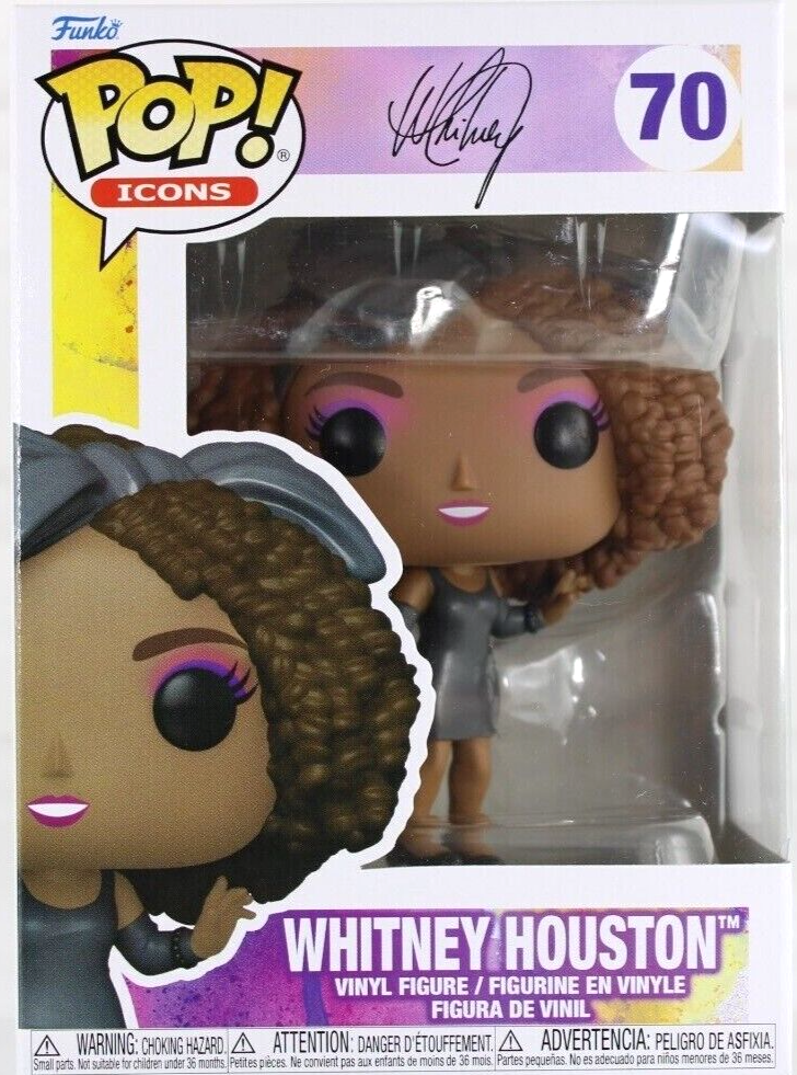 FUNKO POP! ICONS - WHITNEY HOUSTON VINYL FIGURE #70 HOW WILL I KNOW, 2021 NEW
