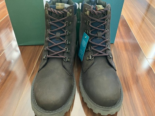 Barbour Para Hombre Chiltern Impermeable Cuero Derby Bota Marrón Roble Talla Reino Unido 7/Estados Unidos 8 - Imagen 9 de 15