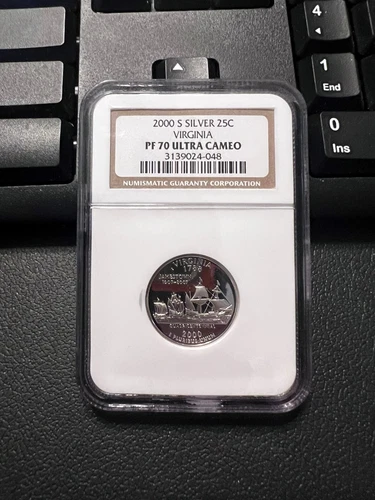 2000-S SILVER Washington Quarter Virginia 25C NGC PR70 ULTRA CAM