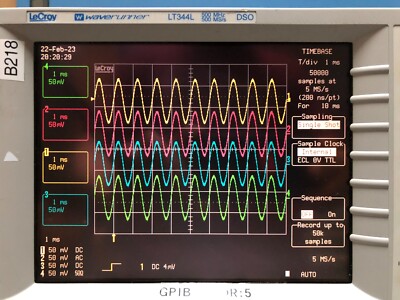 Lecroy Waverunner LT344L 500MHz 500MS/s 4-Channel Digital Storage