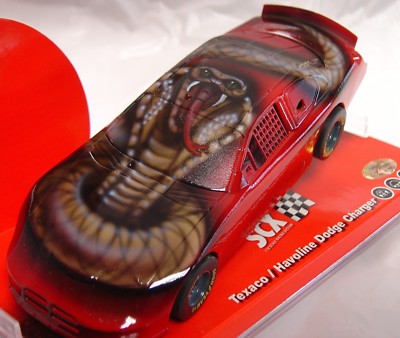SCX 63420 DODGE CHARGER 2010 NATIONAL CHAMPIONSHIP SPECIAL ED. RED 132 SLOT CAR 