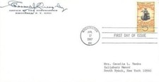 1323 5c GRANGE - Brooklyn Postmaster Quigley FDC